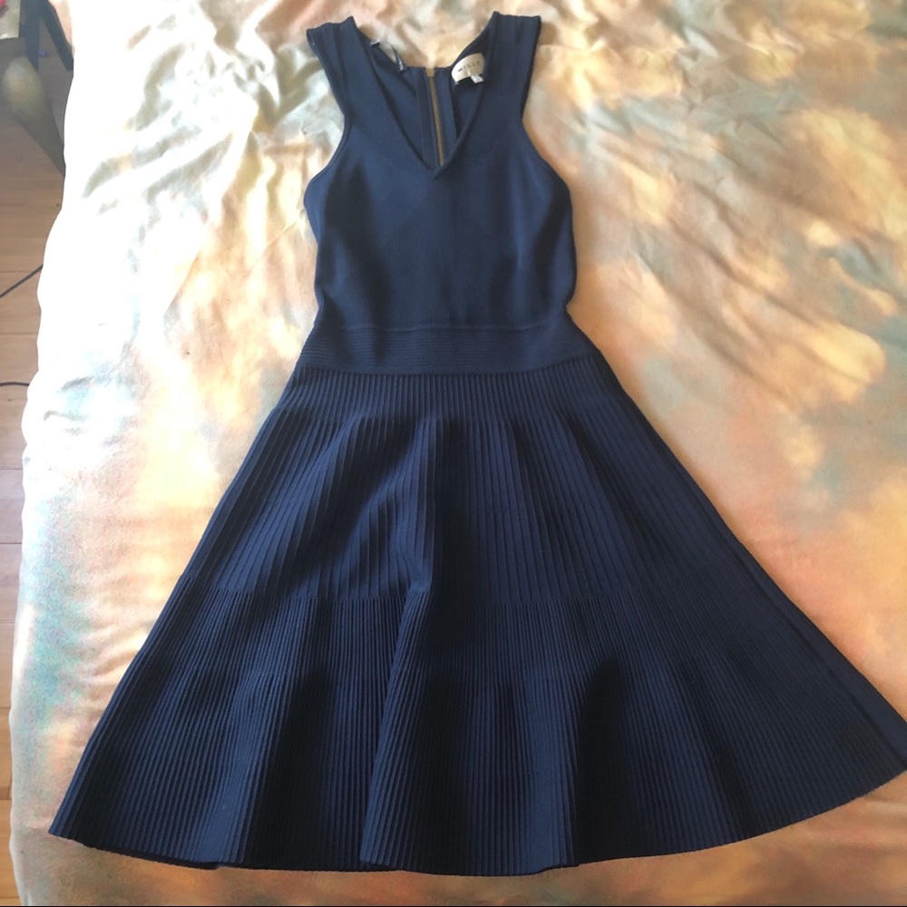 Navy blue knit dress from Milly